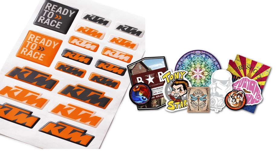 Etichette, Adesivi, Stickers, Resinati